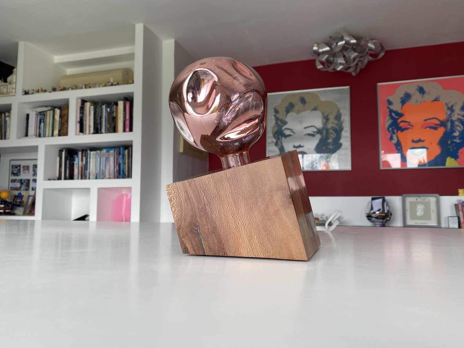 CUB Ombra Fresca n°2 — lampe en bois artisanale, vue 2