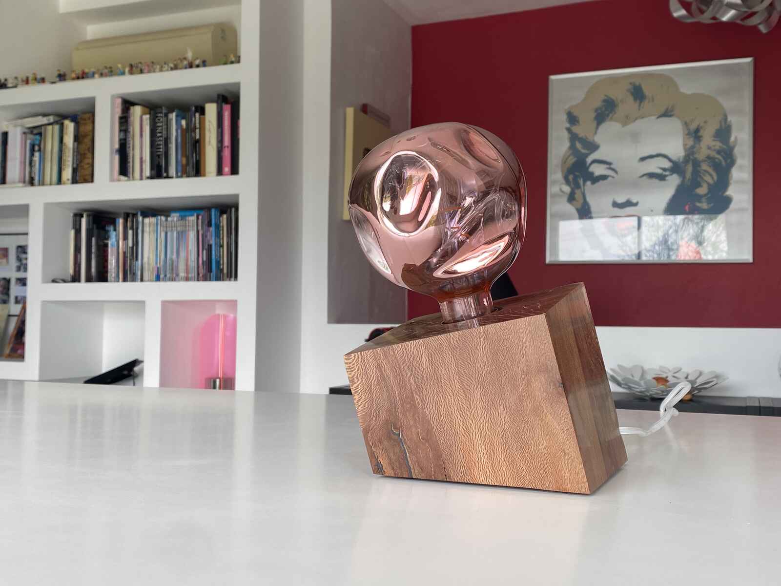 CUB Ombra Fresca n°2 — lampe en bois artisanale, vue 3
