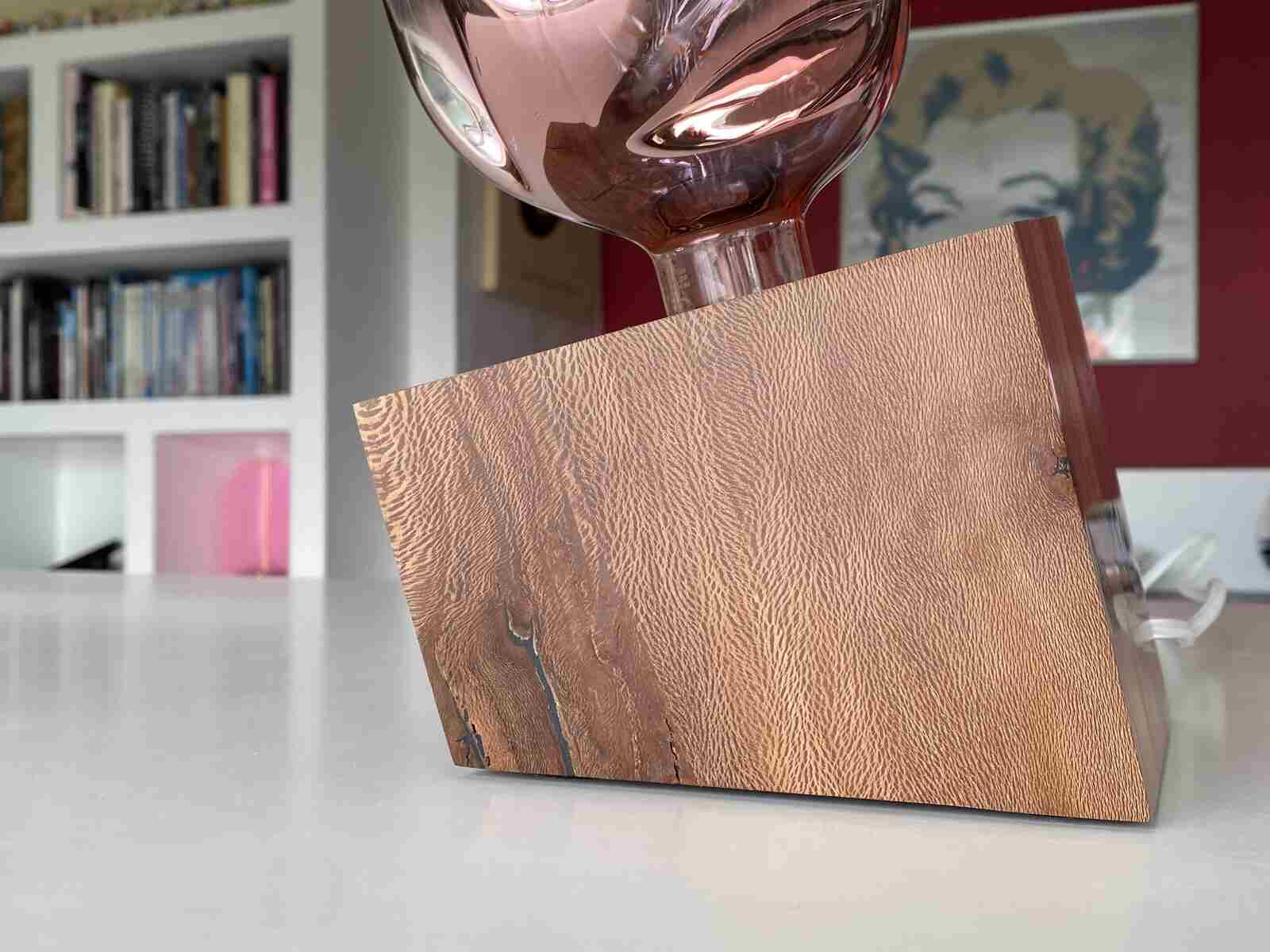 CUB Ombra Fresca n°2 — lampe en bois artisanale, vue 4