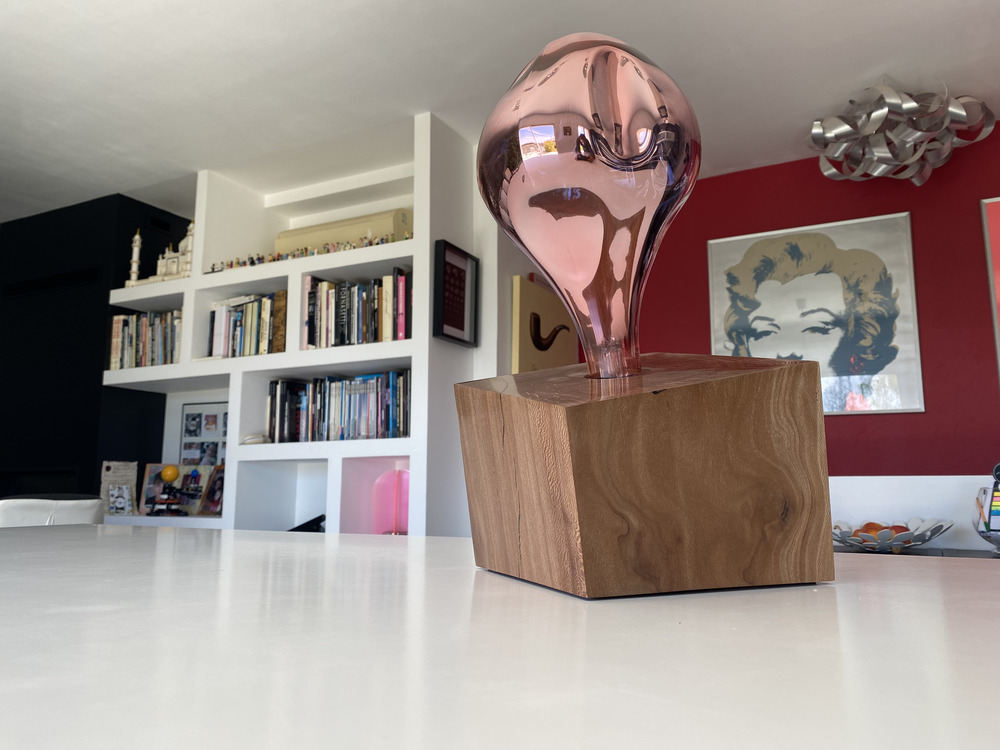 CUB Ombra Fresca II n°2 — lampe en bois artisanale, vue 3