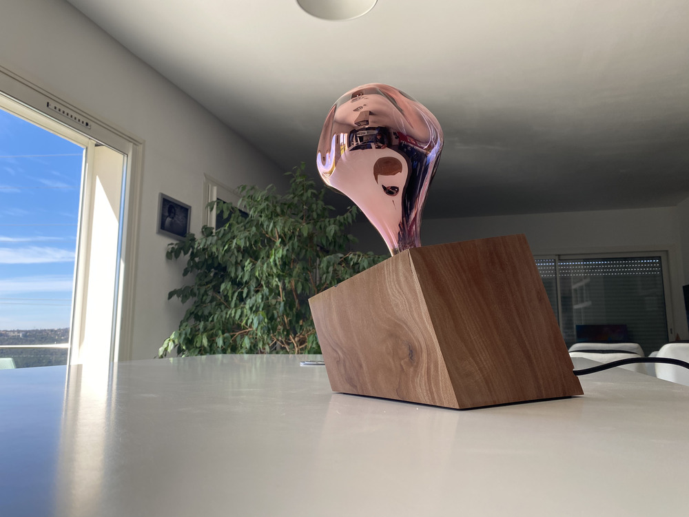 CUB Ombra Fresca II n°2 — lampe en bois artisanale, vue 5