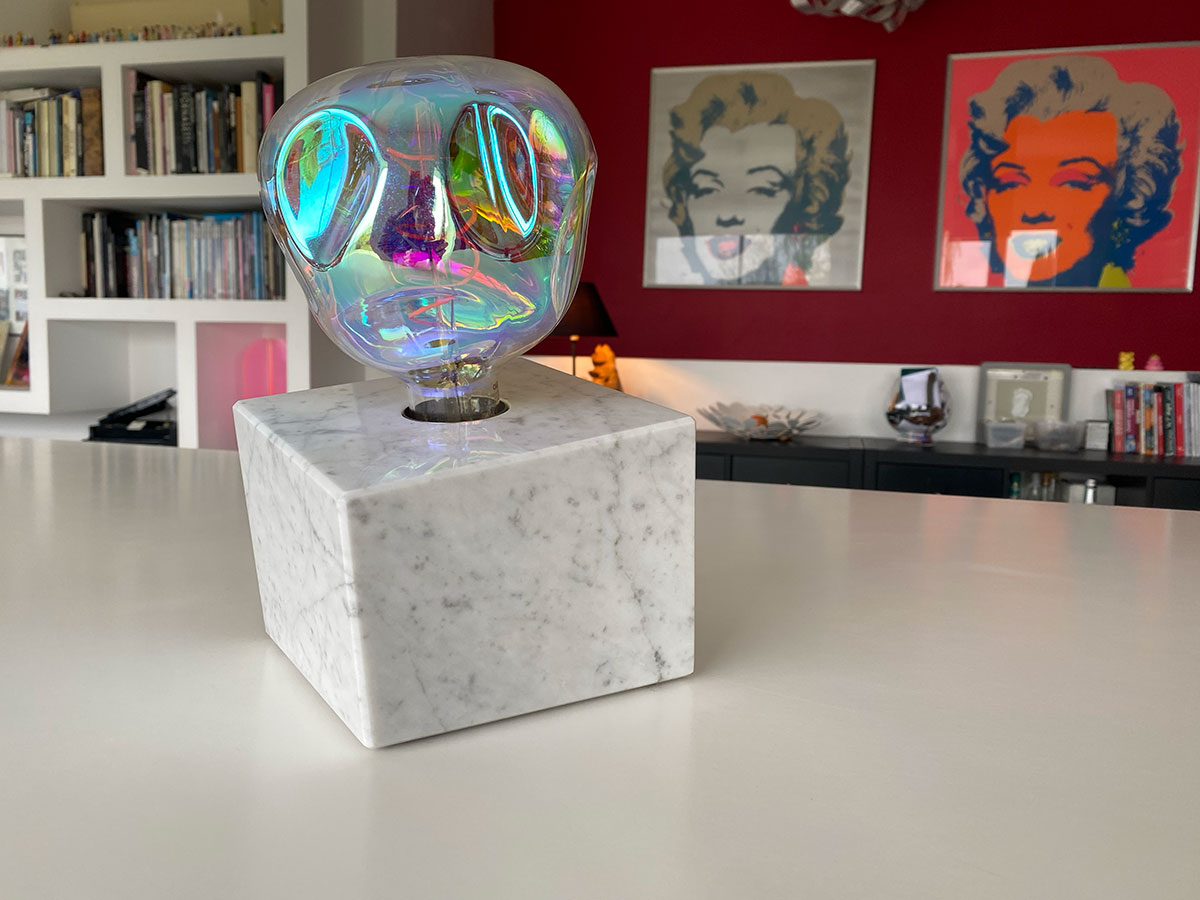 CUB Peïra — lampe en bois artisanale, vue 4